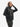 Woman DOWN ZIP HOODIE - Black