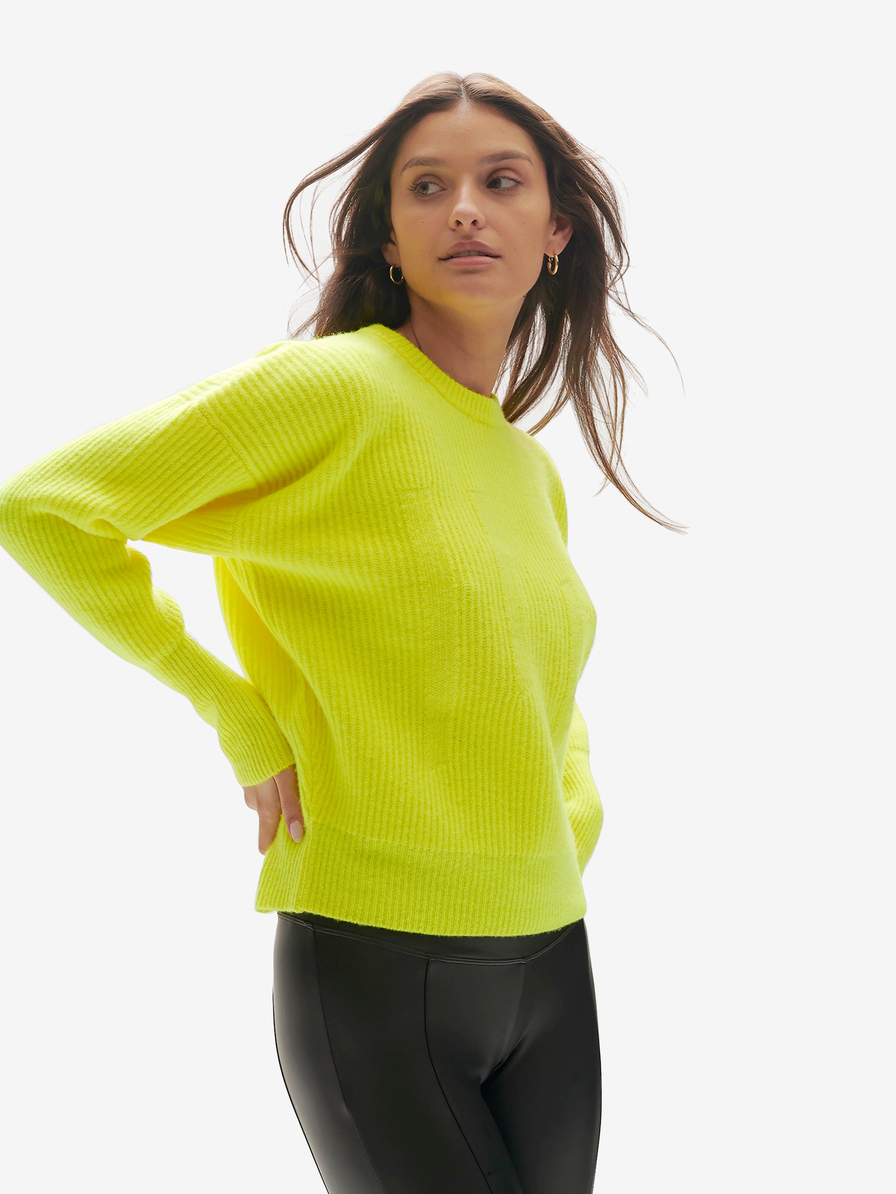 Woman WOOL ICON SWEATER - Mineral Yellow