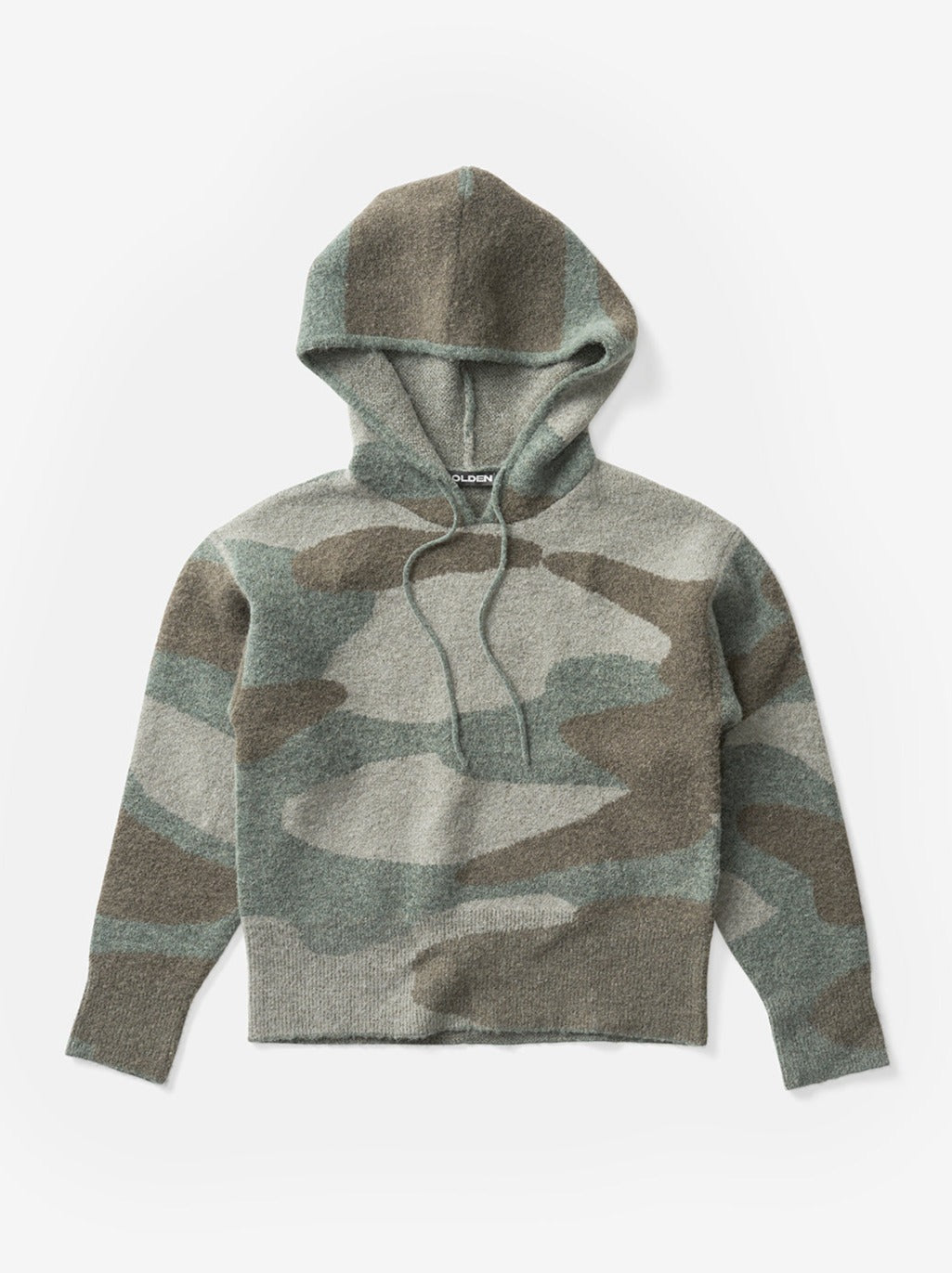 CHALET HOODIE - Green Camo - flat lay - front