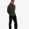 Man HYBRID DOWN SWEATPANT - Black - front