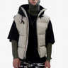 Man HOODED DOWN VEST - Canvas - front
