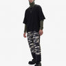 Man HYBRID DOWN SWEATPANT - Zebra - front