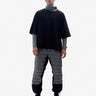 Man HYBRID DOWN SWEATPANT - Slate Gray - front