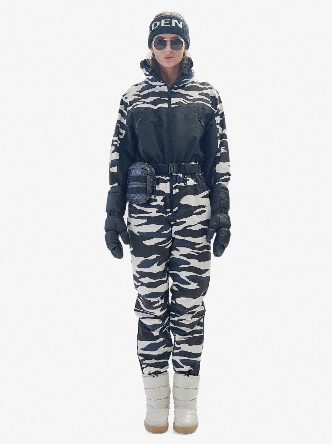 Women's Powder Suit - Zebra - front