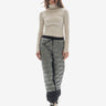 Woman HYBRID DOWN SWEATPANT - Slate Gray - front