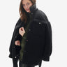 Woman PADDED WOOL SHIRT JACKET - Black
