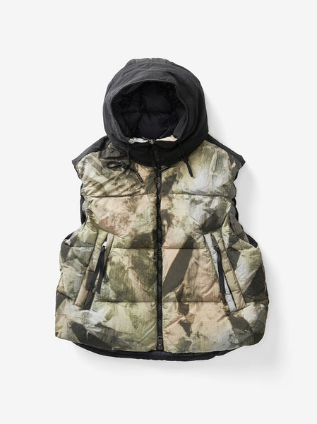 ジャケット・アウター fur docking hooded down vest HOODEDDOWNVEST_REKALLTIE_0062_