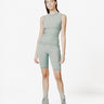 Woman Seamless Biker Short - Sage