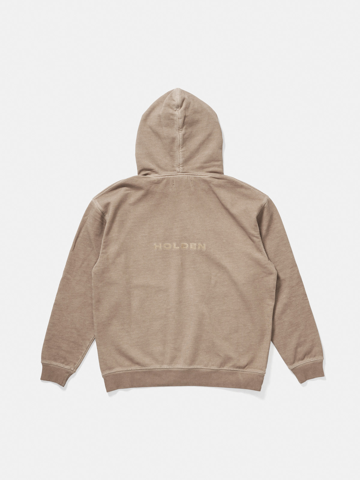 Man French Terry Hoodie - Desert - flat lay - back