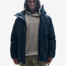 Man Long Down Parka - Black - front