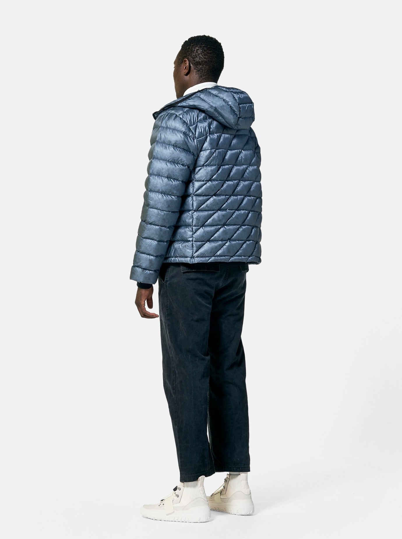 Man Packable Down Jacket - China Blue - back