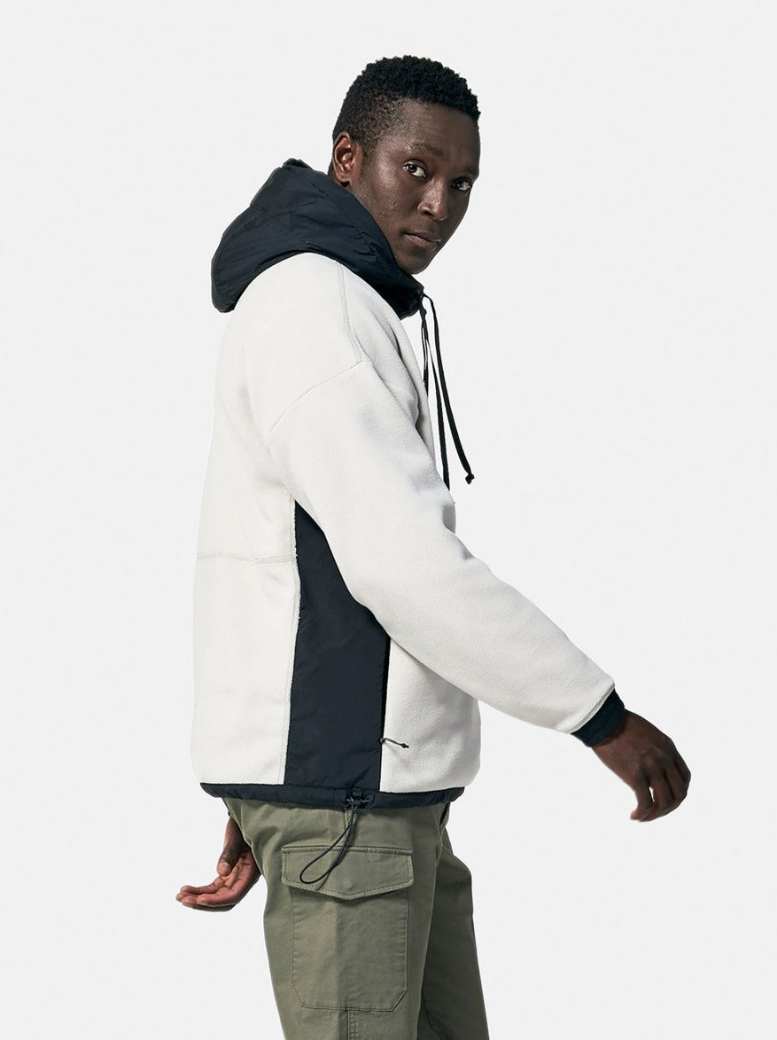 Man Fleece Anorak - Canvas - side