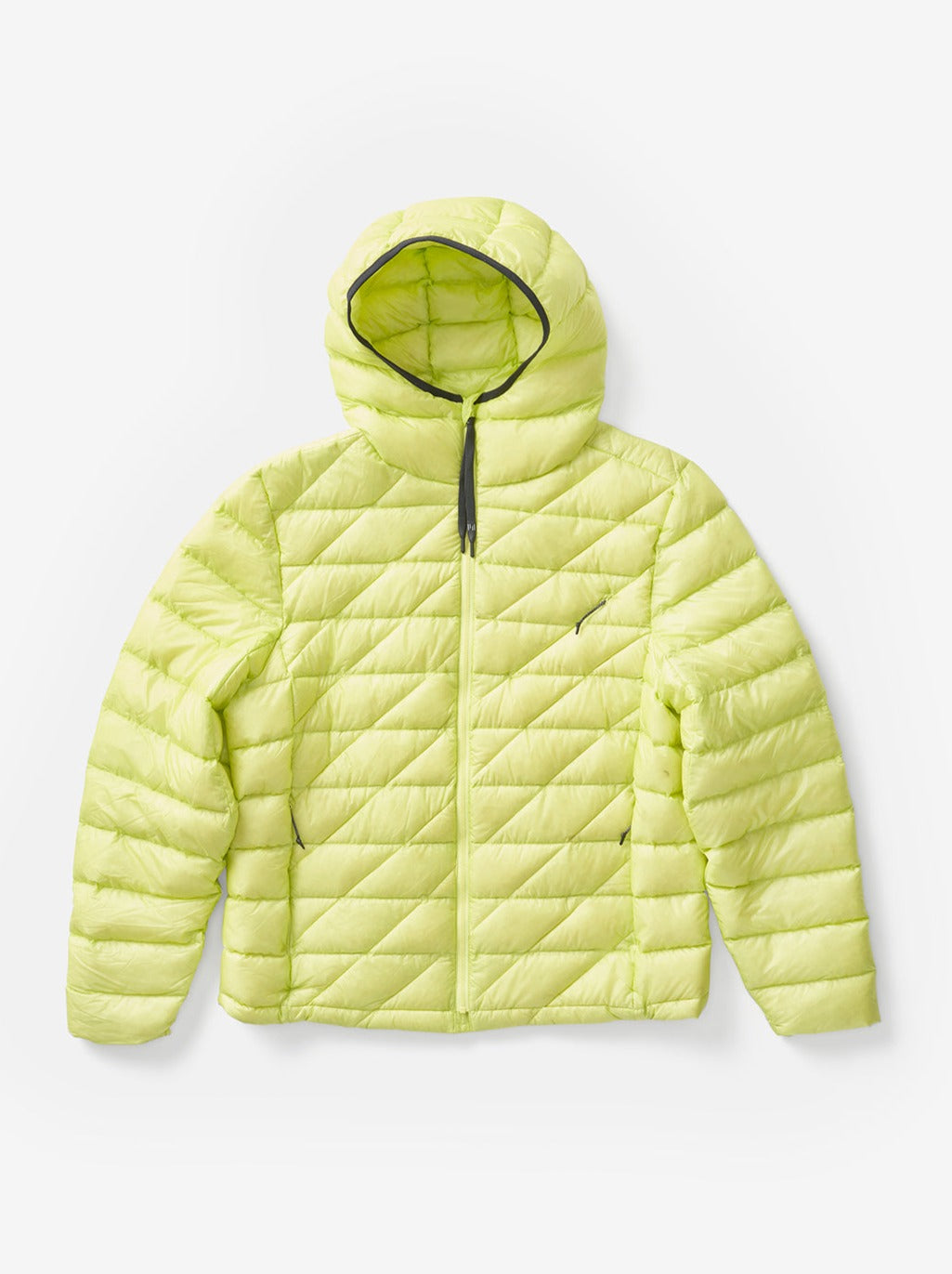 Man PACKABLE DOWN JACKET - Mineral Yellow - flat lay