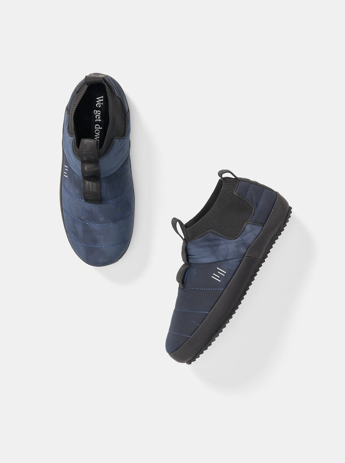 Puffy Slip On - Navy Wave Dye