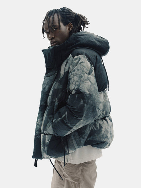 IFC×SFC NYLON HOOD PARKA Olive Gore-Tex Down Coat (SUBF358U-KHAKI-GREEN)