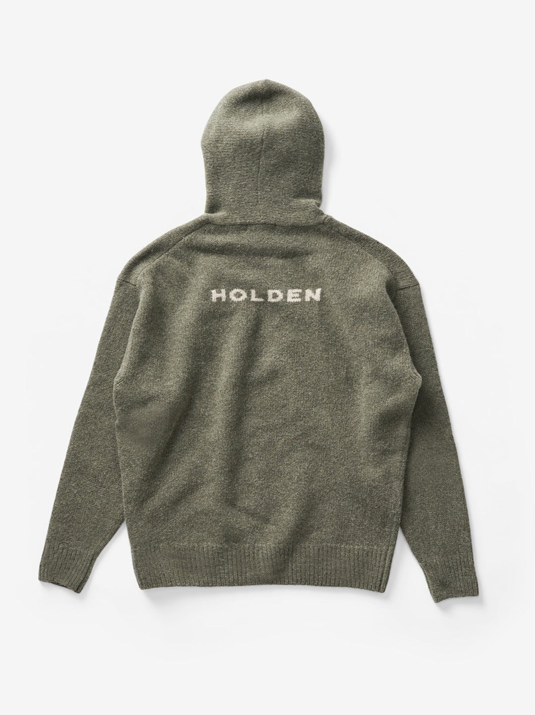 Men's WOOL KNIT HOODIE - Stone Green – Holden Outerwear